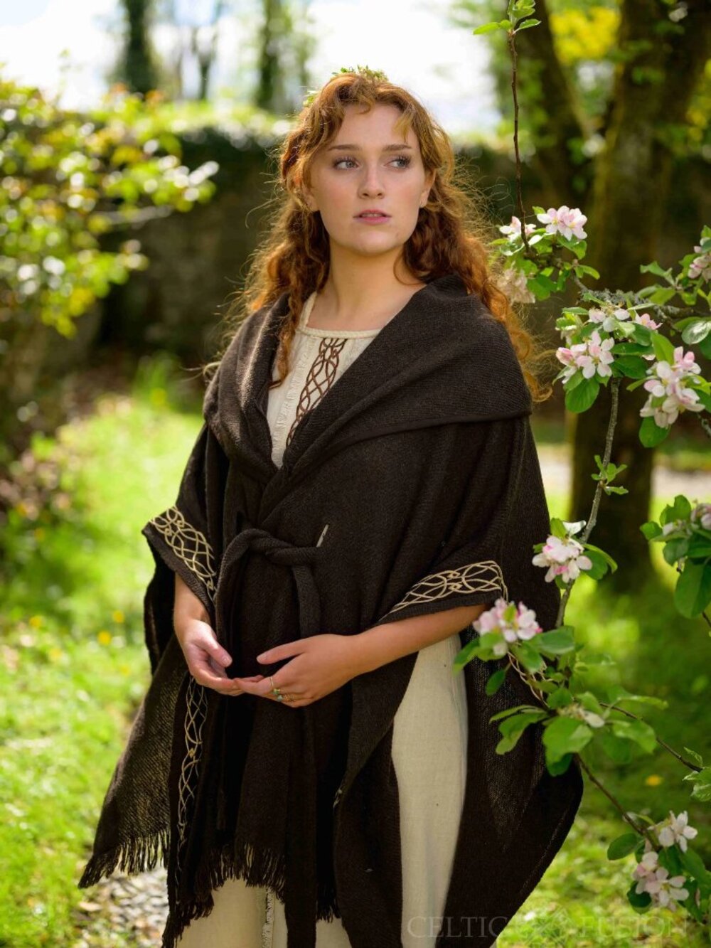 Celtic Fusion Design Dark & Earthy Druid Cape